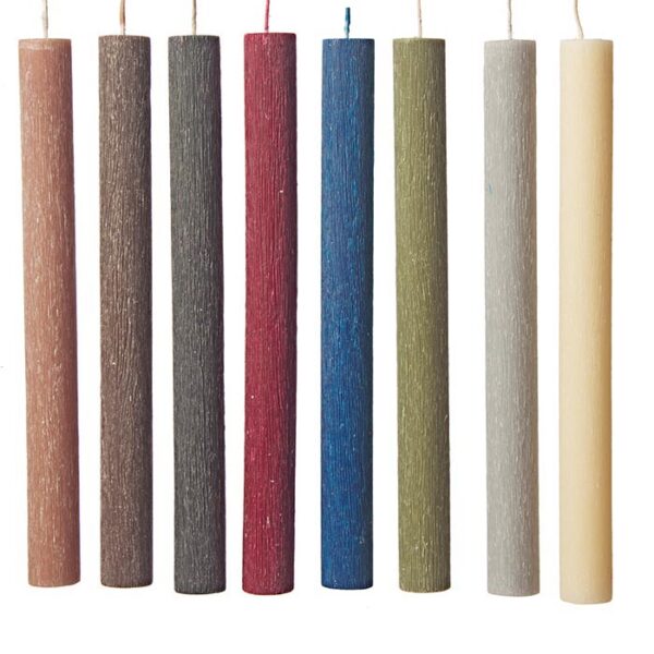 Στρογγυλή ξυστή λαμπάδα 27 Χ 2,5 εκ. σε διάφορα χρώματα