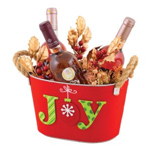 Καλάθι  - Κόκκινο "JOY"  - 3 φιαλών